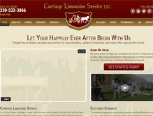 Tablet Screenshot of carriage-limousine.com